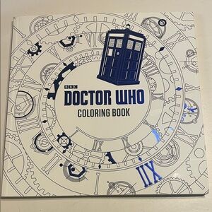 Doctor Who Coloring Book with Blue TARDIS